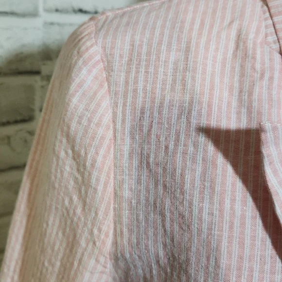 GB Pink/White Pinstripe SZ L Jacket - Picture 5 of 16